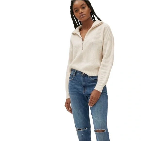 Everlane - NWT The Summer Distressed Straight Ankle Jean Sz 27